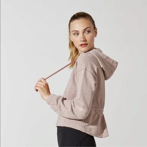Lulu Lemon X Barry’s Heather Stronger As One Cropped Hoodie size 10